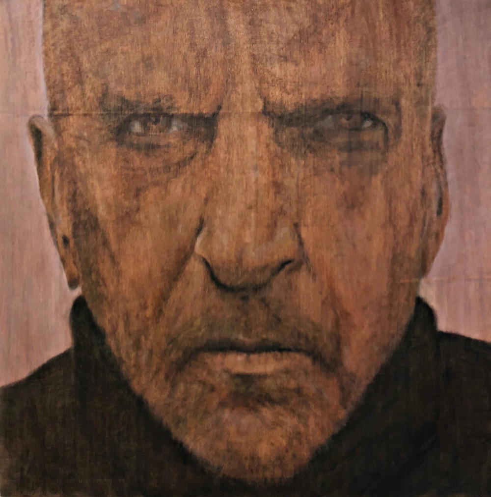 Portrait; Oil on wood panel, 60cm x 60cm